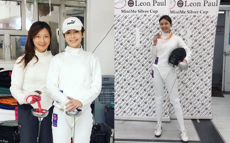李君妍學劍擊2、3個月就作實戰訓練得到團體賽第3名，獲重劍女神何嘉麗讚步法好。