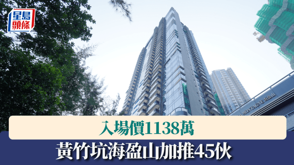 海盈山加推45伙 入場價1138萬