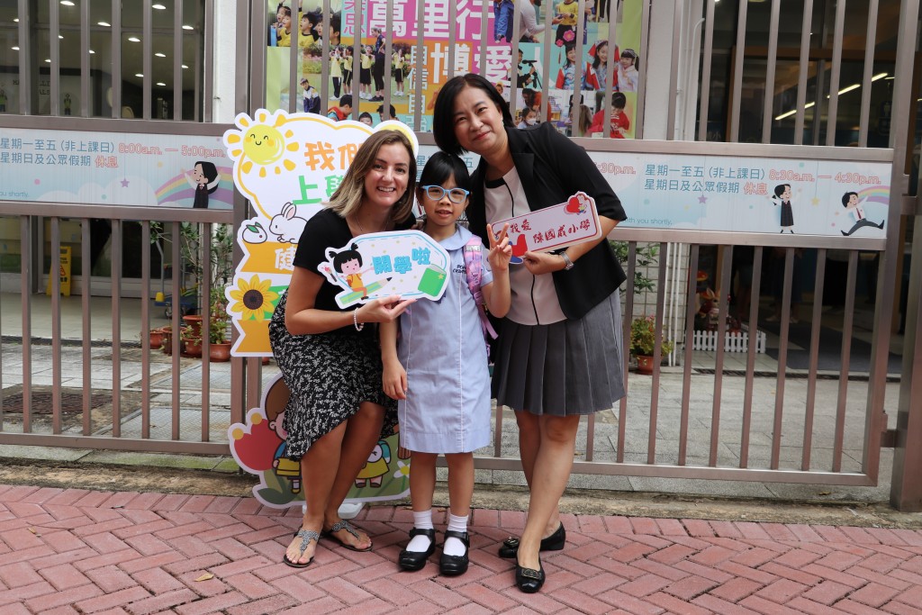  （右）博愛醫院陳國威小學韋淑貞校長（圖片來源：受訪者提供）