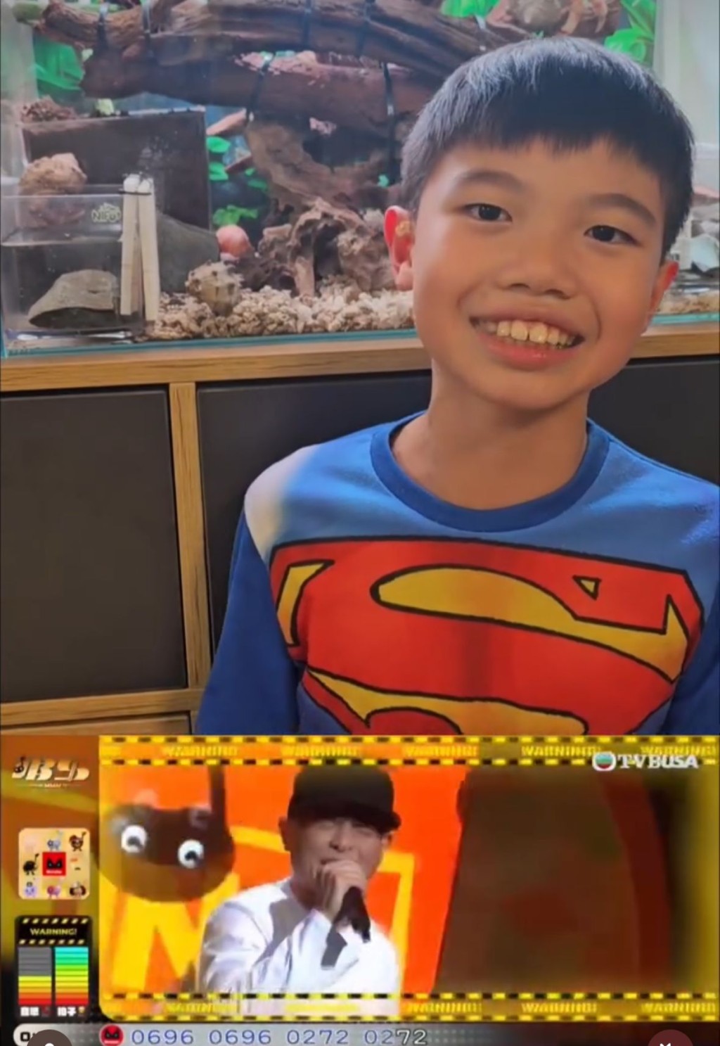 一位妥瑞症小朋友被側田的歌聲打動。 一位妥瑞症小朋友被側田的歌聲打動。