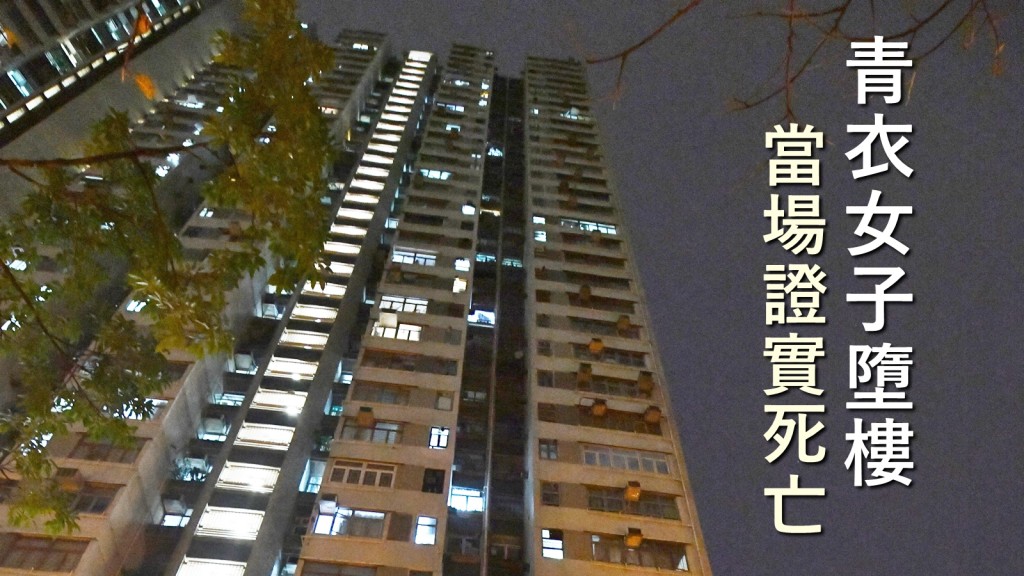 青衣長康邨一名34歲女子墮樓,當場證實死亡。資料圖片