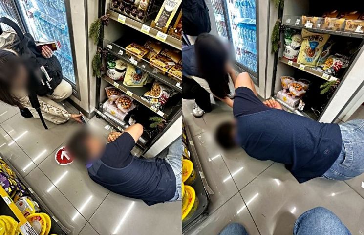 便利店店員躺地暖心舉動迅速引起日韓網民熱議。Threads