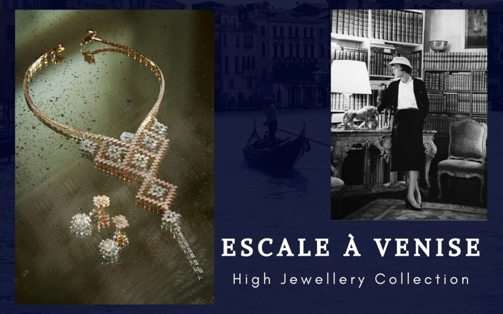 Escale à Venise顶级珠宝系列是以意大利威尼斯为创作主题，并完美融会香奈儿珠宝设计风格。　