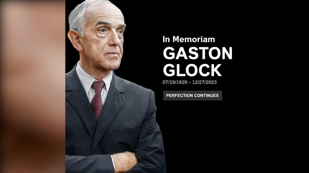 Glock手槍發明人格洛克離世，終年94歲。網上圖片