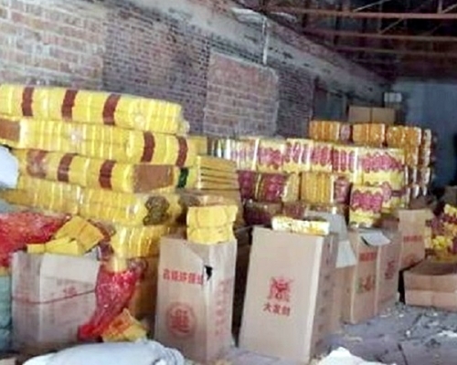哈爾濱市當局已清查銷售商1580家,收繳冥紙冥幣1525箱。網圖