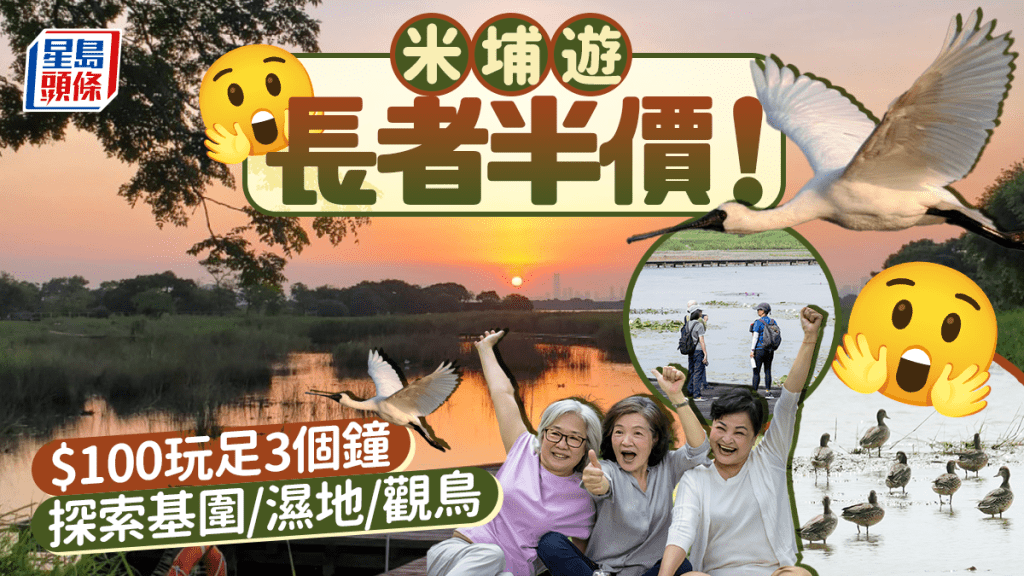 長者出遊半價優惠！$100玩轉米埔國際級濕地 漫步基圍觀鳥賞景