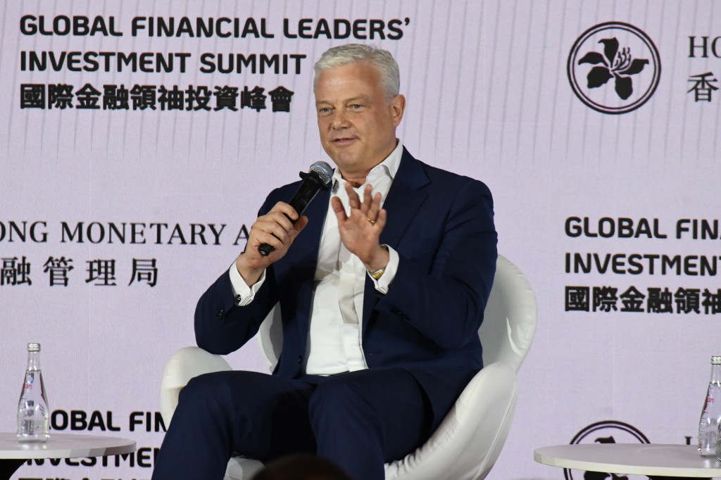 施羅德投資集團行政總裁奧睿誠。 何健勇攝