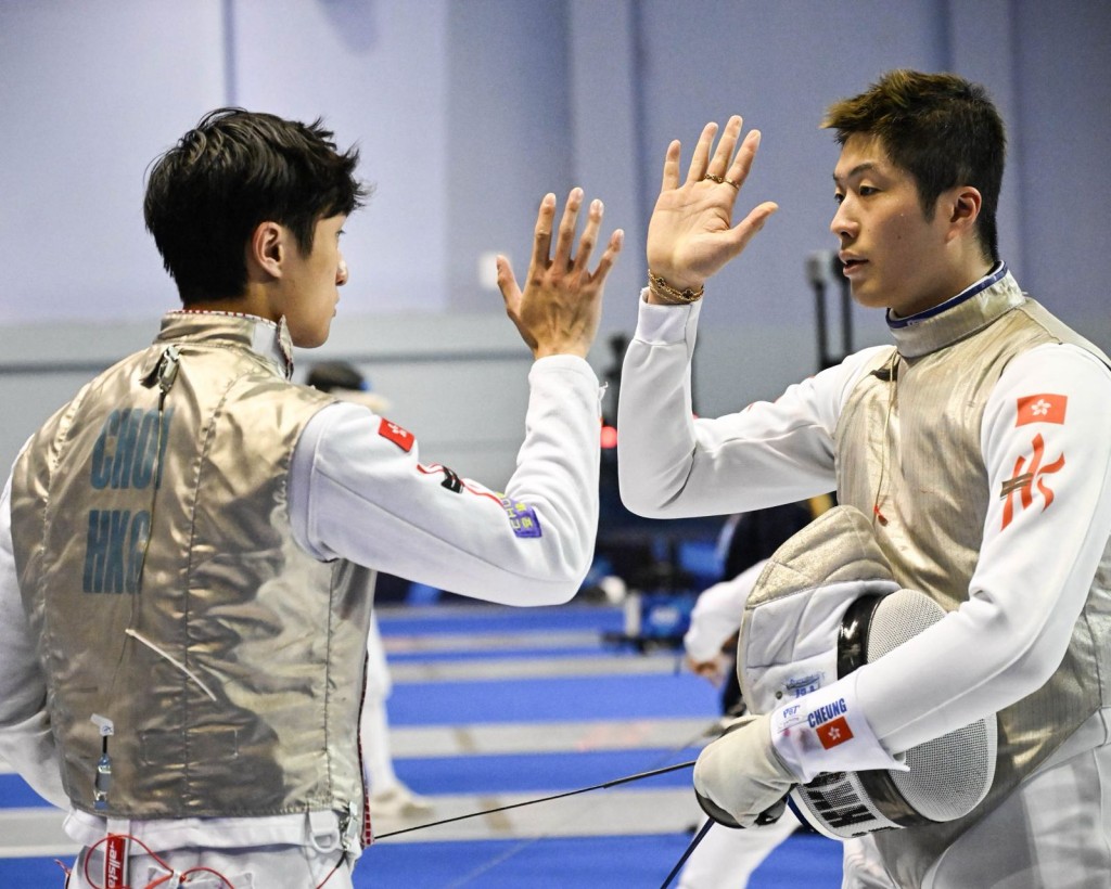 蔡俊彦（左）及张家朗（右）是男花团的灵魂人物，他们今仗伙拍师弟林浩朗杀入决赛。香港剑总资料图片