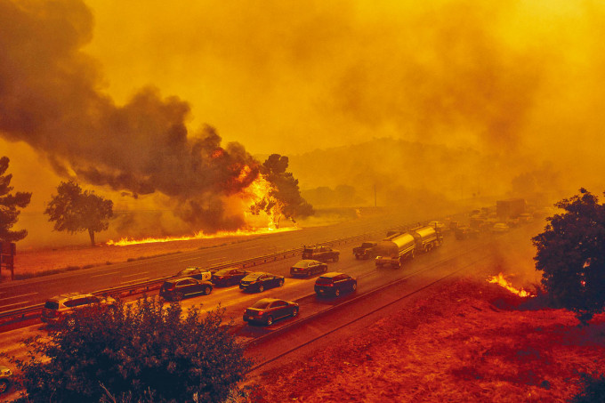2020年8月加州山火。