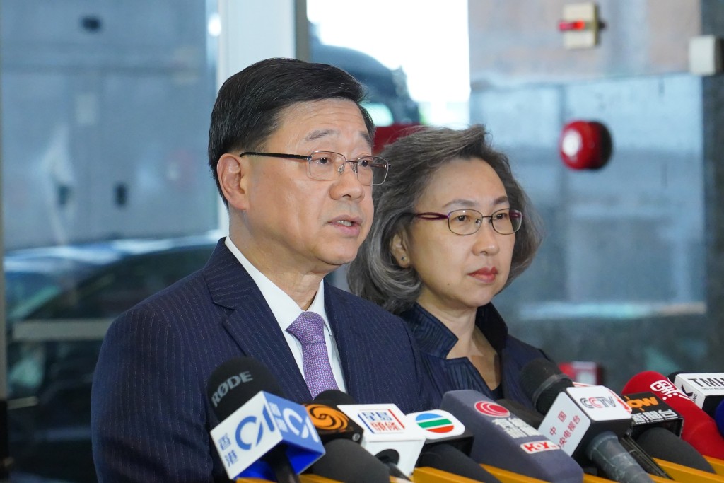 特首李家超。葉偉豪攝