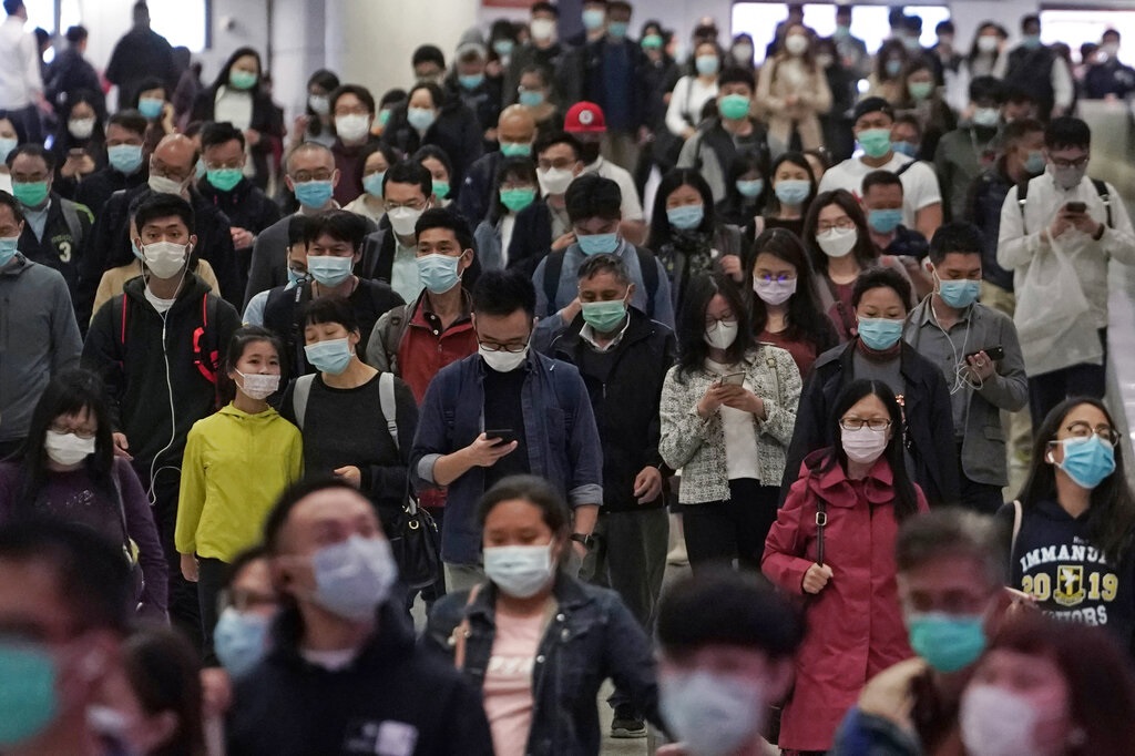 疫情持續在全球擴散.AP資料圖片