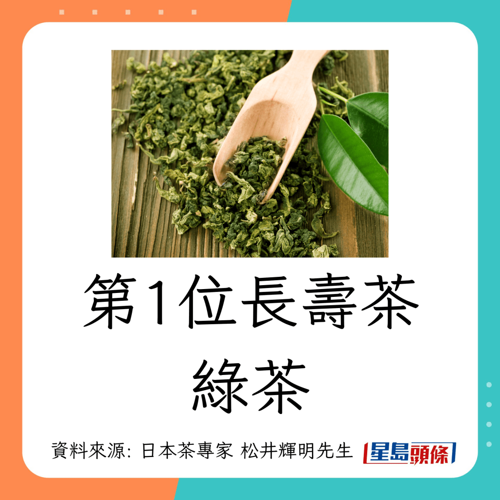 長壽茶｜日本專家推介5大長壽茶 ：綠茶
