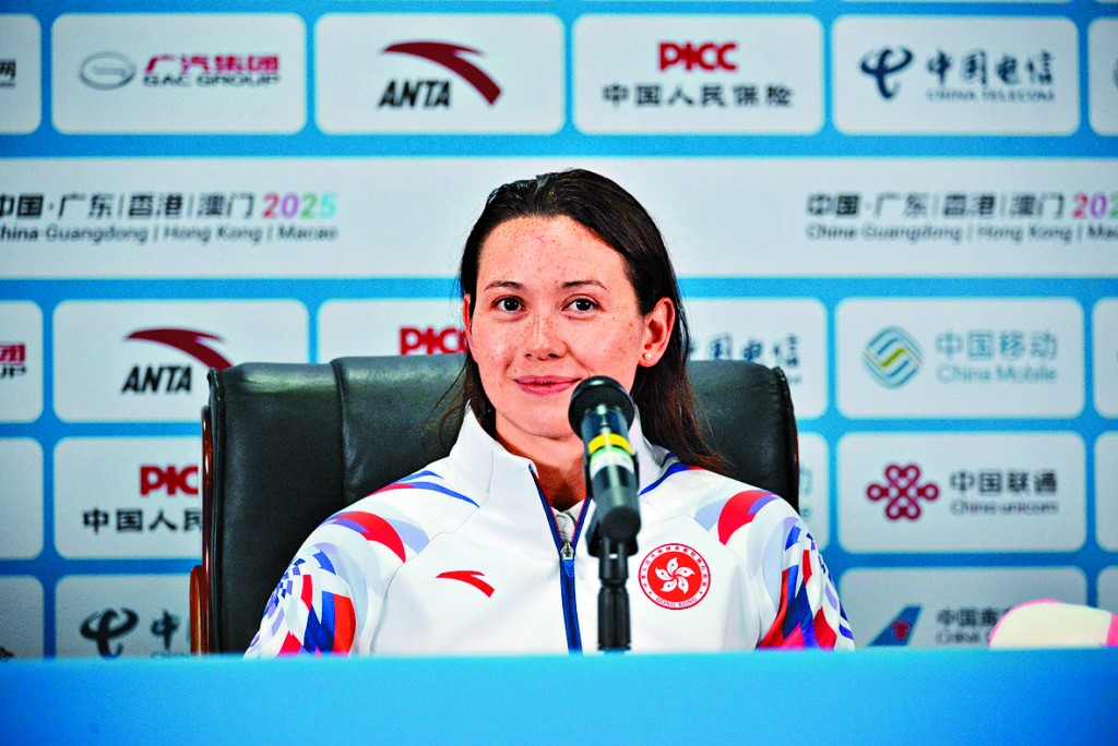 港隊「女飛魚」何詩蓓將於9月21日和22日出戰女子200米和100米。星島圖庫 港隊「女飛魚」何詩蓓將於9月21日和22日出戰女子200米和100米。星島圖庫