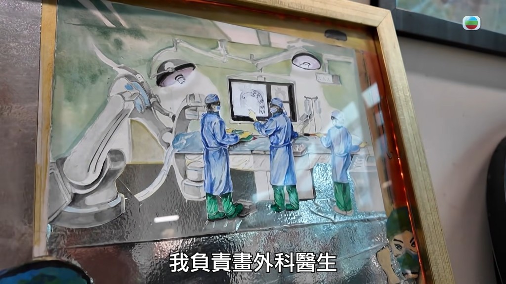 嚴秉泉醫生其中一幅作品。