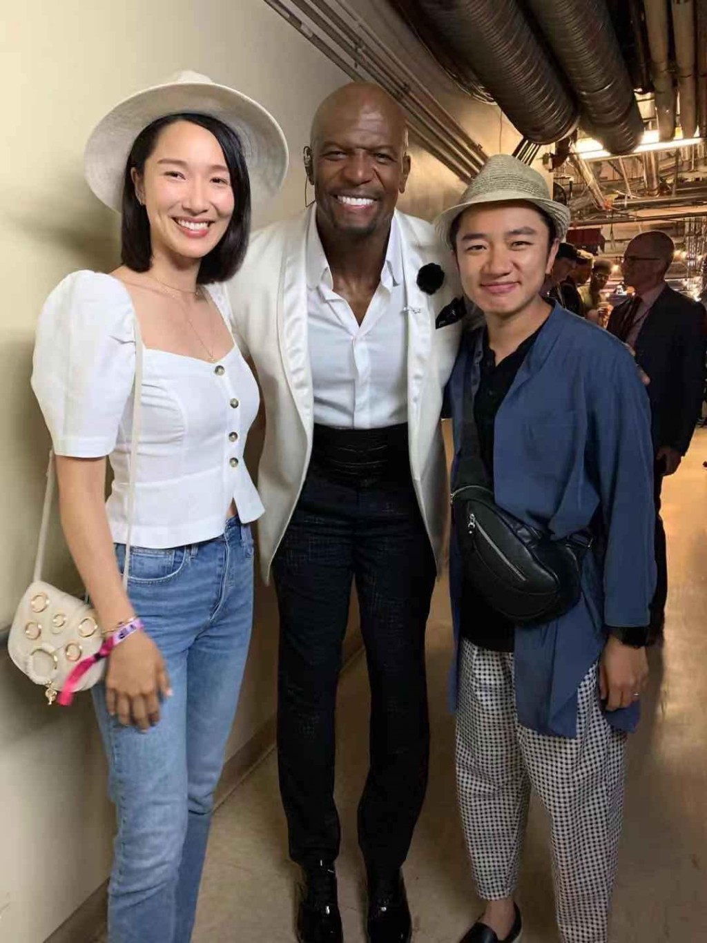 祖藍曾向《全美一叮》主持人Terry Crews取經。