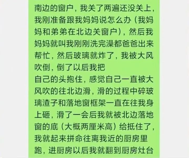 倖存的13歲兒子在網上發聲。《大河報》 倖存的13歲兒子在網上發聲。《大河報》