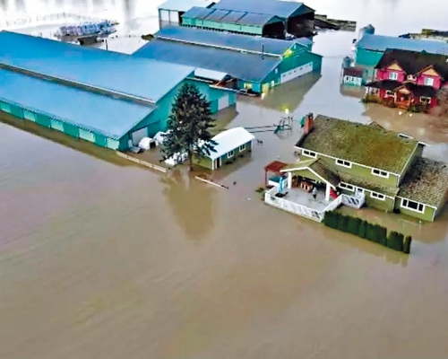 卑诗省亚博斯福日前曾经历灾难性洪水。