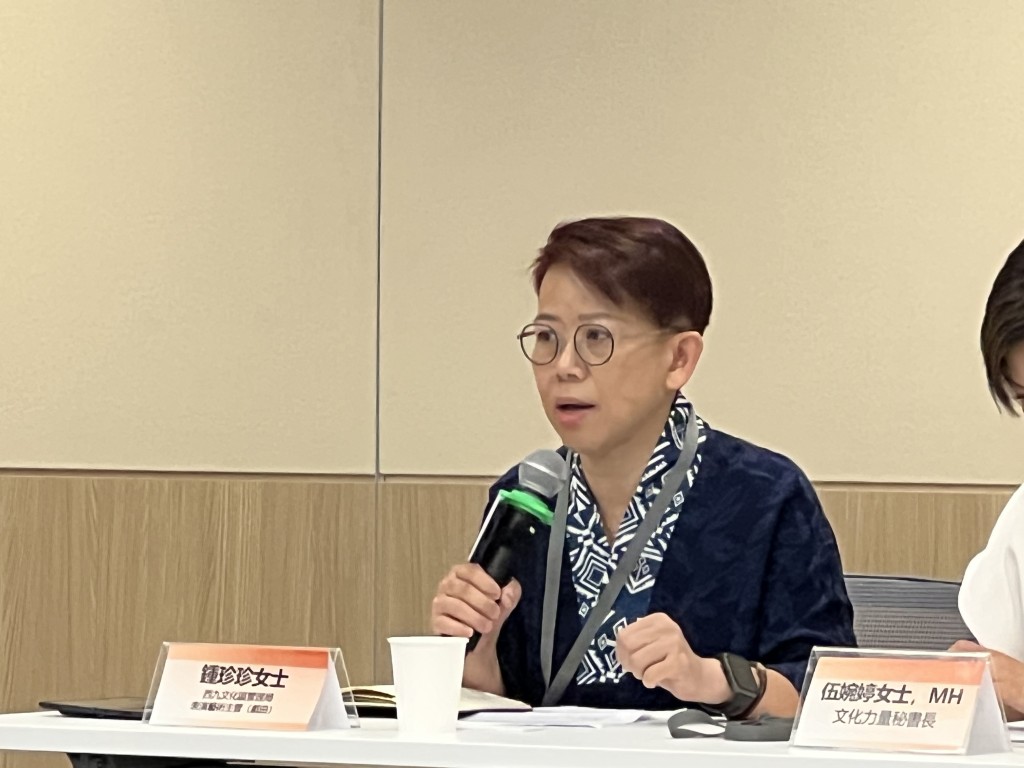 西九文化管理局表演藝術主管(戲曲)鍾珍珍表示,女文武生陳劍聲曾是粵劇傳承人,但她2013年過世後,香港暫無接替者。郭詠欣攝 西九文化管理局表演藝術主管(戲曲)鍾珍珍表示,女文武生陳劍聲曾是粵劇傳承人,但她2013年過世後,香港暫無接替者。郭詠欣攝
