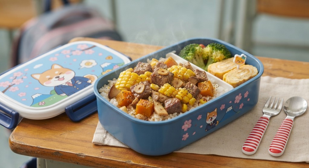 健康带饭食谱6:黄金牛肉饭(AI生成示意图) 健康带饭食谱6:黄金牛肉饭(AI生成示意图)