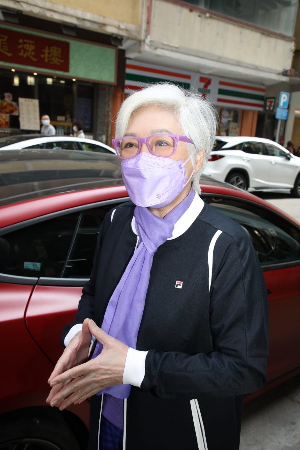 蕭紫筠接受訪問，表示已安排好母親後事。
