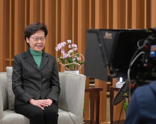 行政長官林鄭月娥。