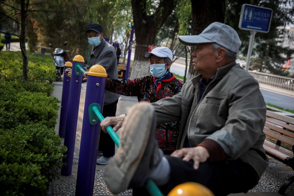 中國居民人均預期壽命由2020年的77.93歲提高到2021年的78.2歲。路透社資料圖片