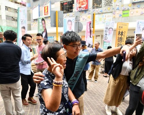 黃之鋒日前出席港島南區民主派誓師大會。(資料圖片)