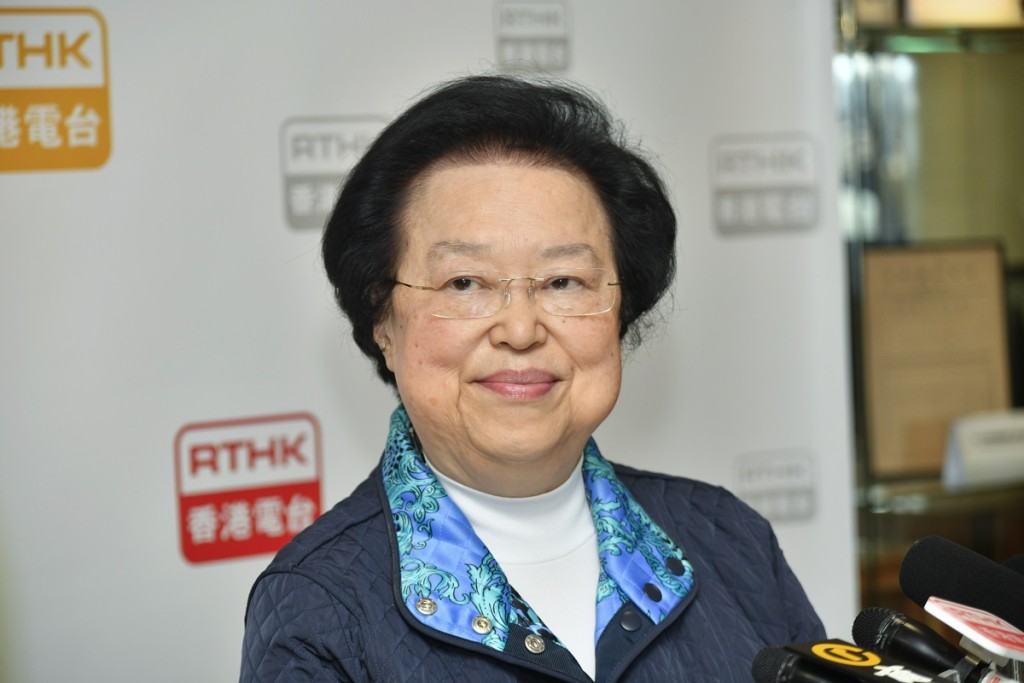 基本法委员会副主任谭惠珠亦有到街站支持。资料图片