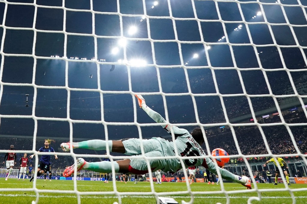 邁治蘭成為AC米蘭贏波功臣之一。路透社