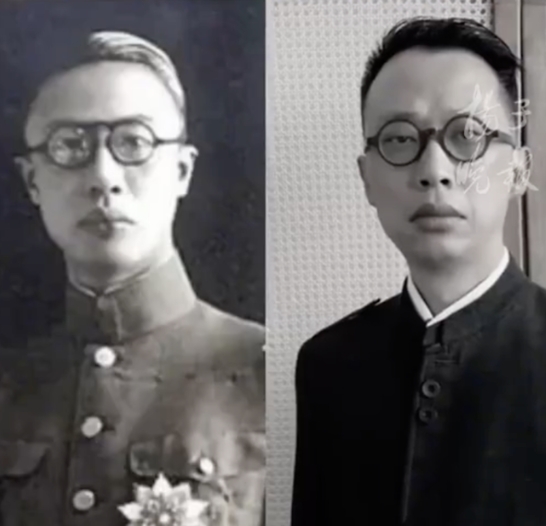 左為溥儀、右是付強。