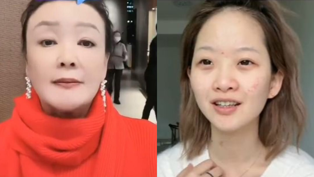 張蘭（左）直播帶貨捐出得益仍被網民罵，300萬粉絲女網紅因爭議言論道歉兼捐款。