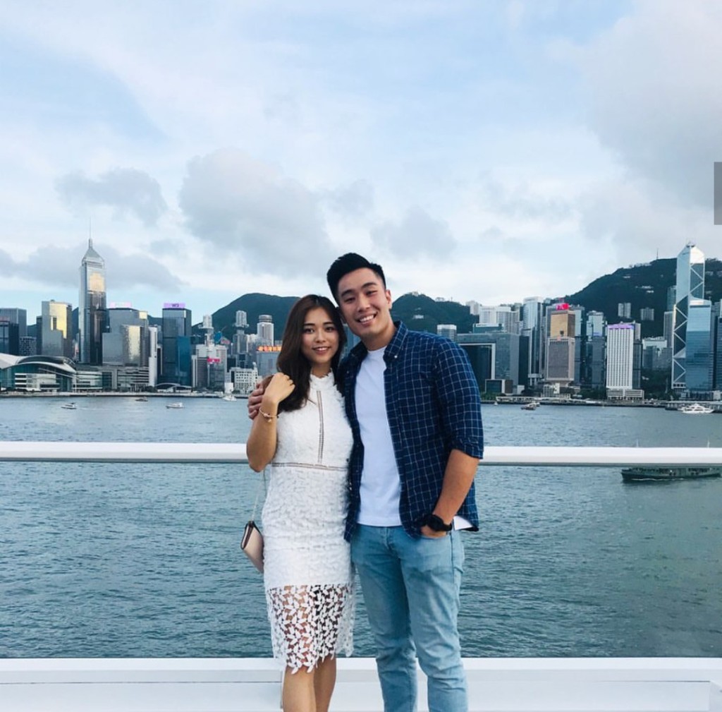 Jessica參選港姐時，已公開Sam男友身份。