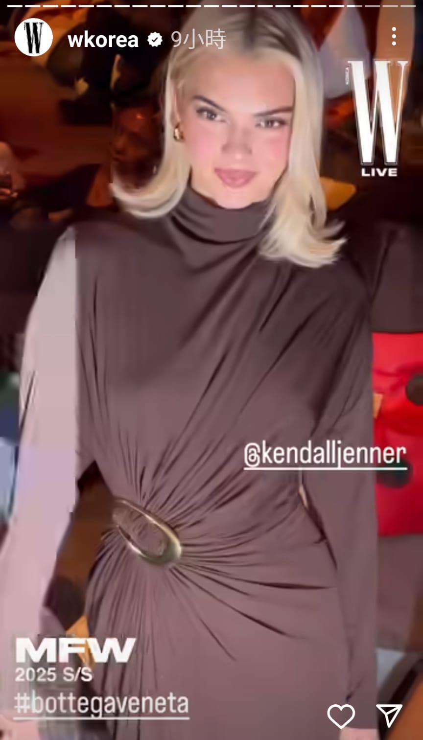 Kendall Jenner（網上截圖）