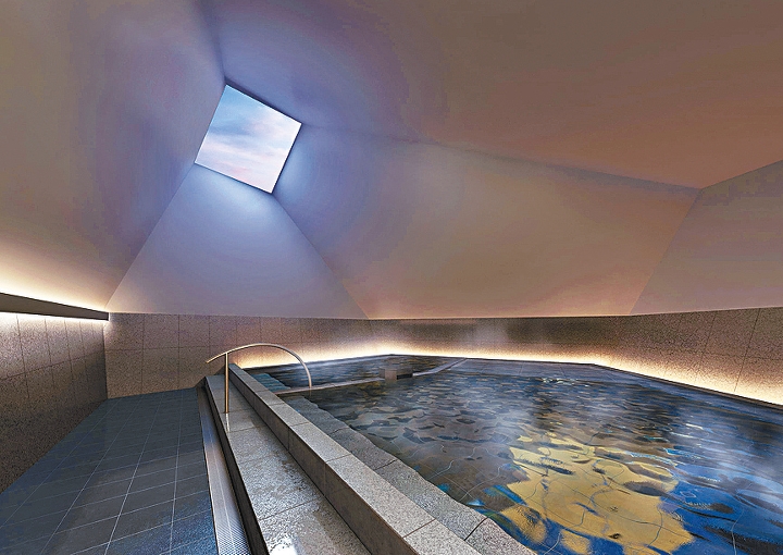 酒店設有專供客人使用的大浴場「湯屋」。