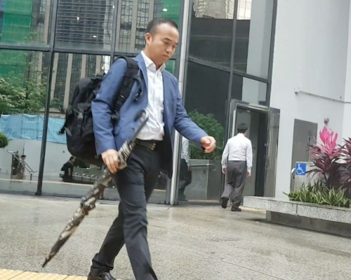 隸屬警察機動部隊總部的督察王霖。黃顯晴攝