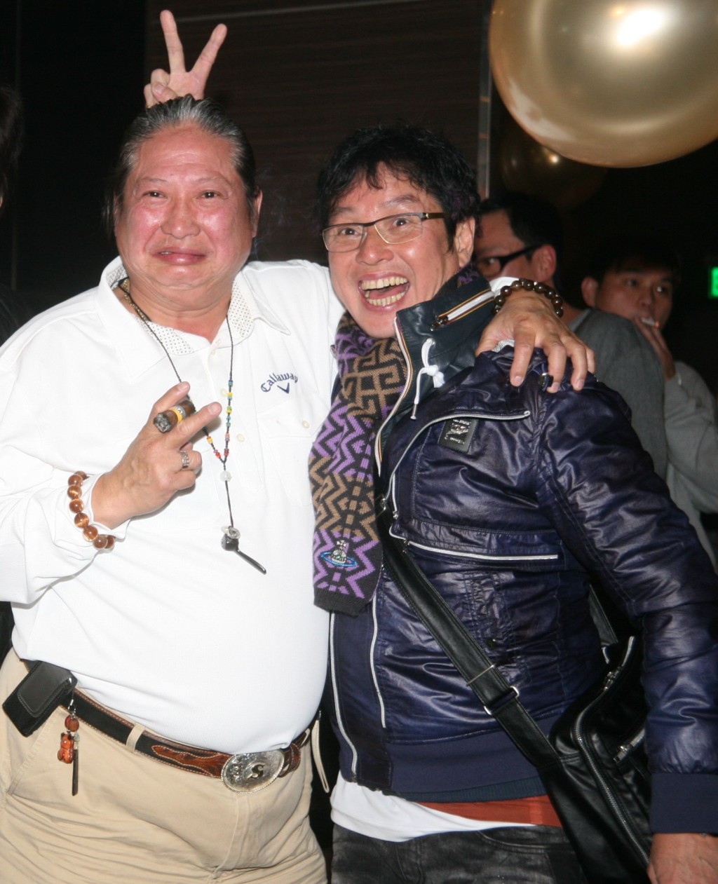 洪金寶（左）昔日因擁有招牌重量級身形而獲封「最靈活胖子」。