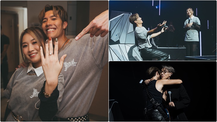 Teddy Fan個唱向女友求婚 抱得美人歸  好友Tyson Yoshi、Gareth.T齊見證