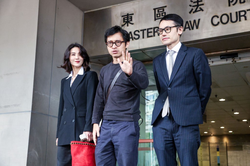 林作保釋後步出法庭。何家豪攝 林作保釋後步出法庭。何家豪攝