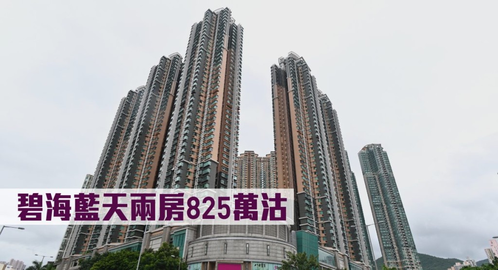 碧海藍天兩房825萬沽。