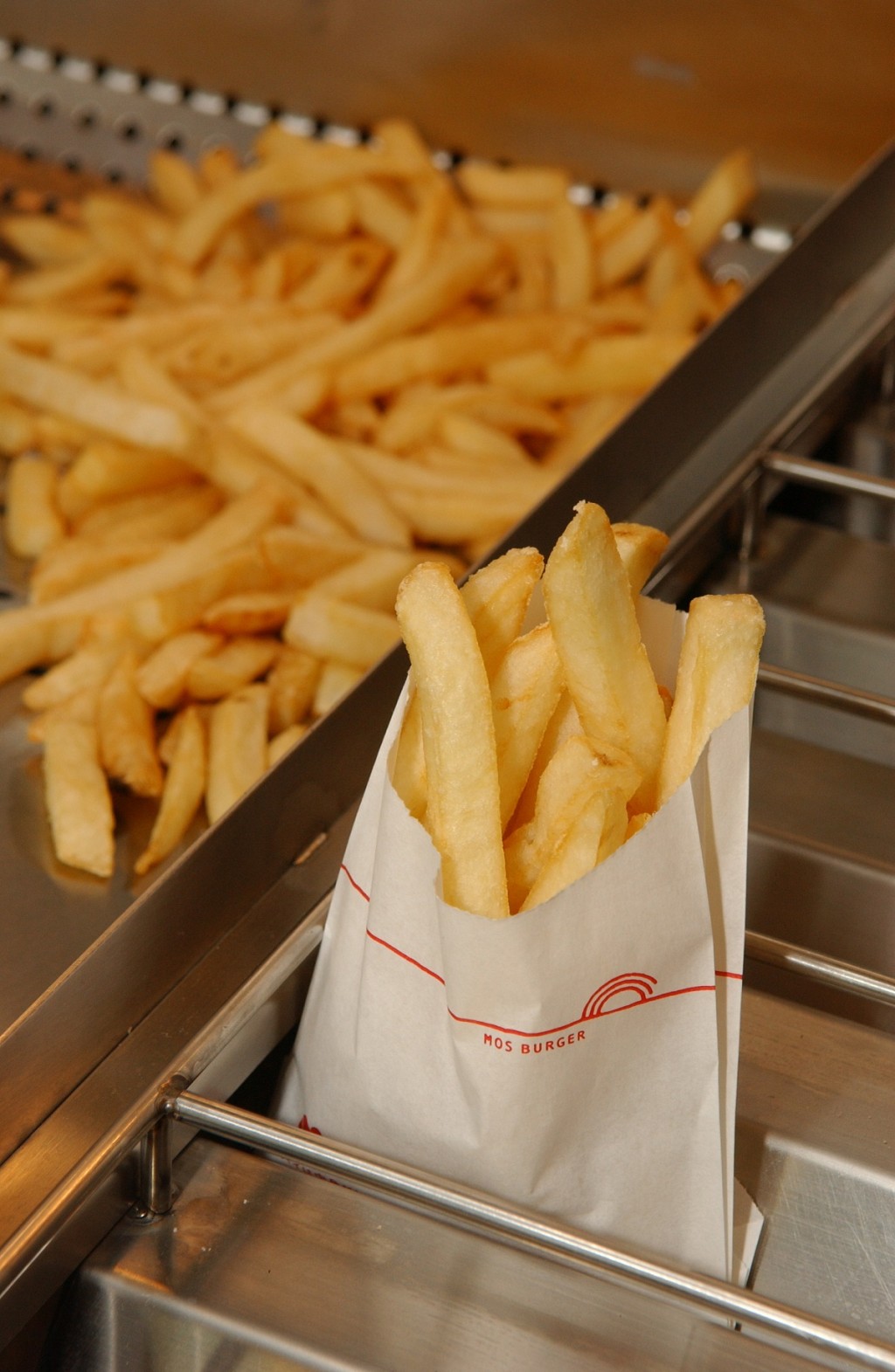 香港MOS Burger表示薯条供应稳定。资料图片