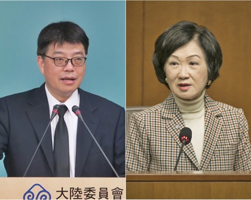 陸委會發言人邱垂正(左)批評葉劉淑儀(右)「沒民主素養」。左網圖、右資料圖片