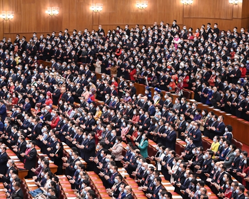 第十三屆全國人民代表大會第四次會議在北京人民大會堂舉行閉幕會。新華社