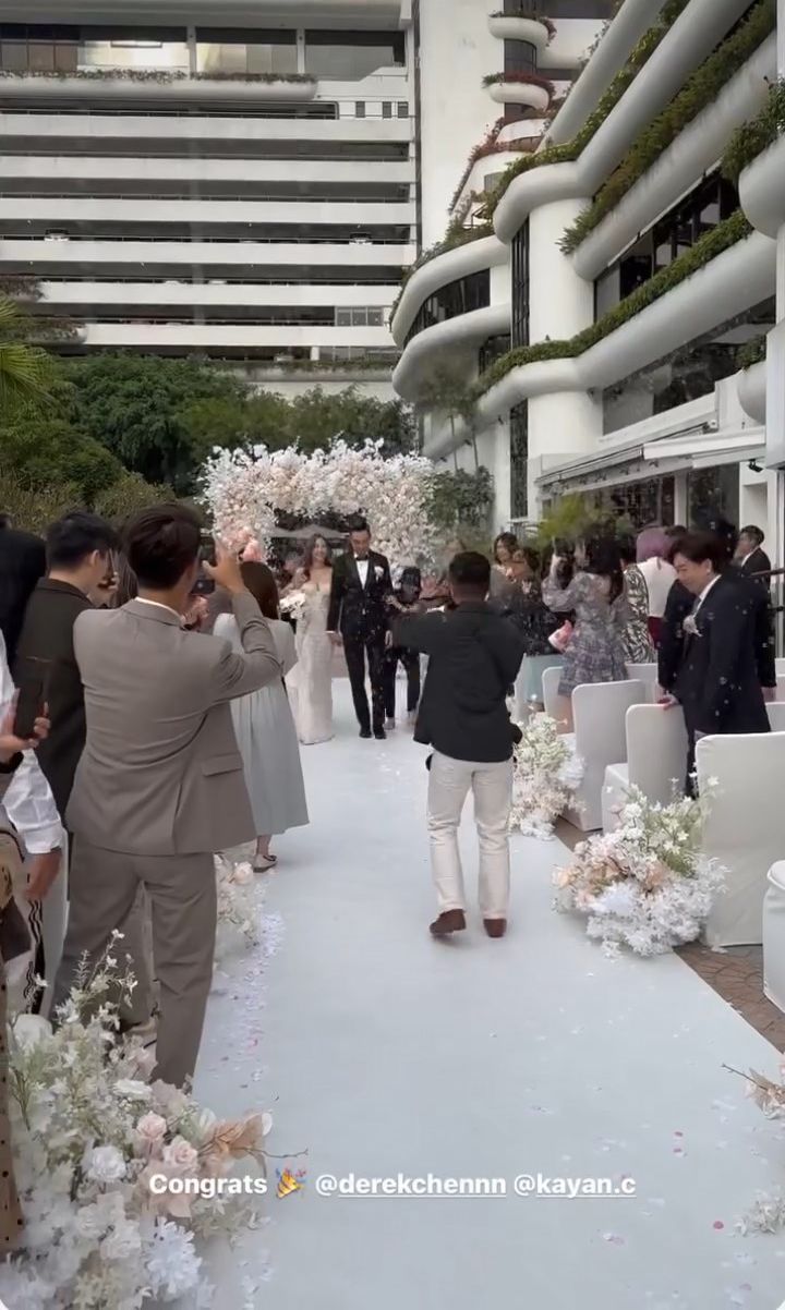 蔡嘉欣在深灣遊艇會舉行婚禮。
