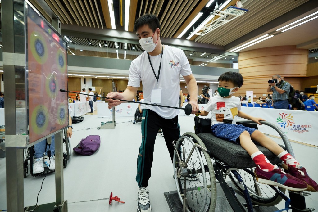 香港殘奧日2022吸引市民踴躍參與其中，逾2500人到場體驗不同的殘疾運動項目。公關提供圖片