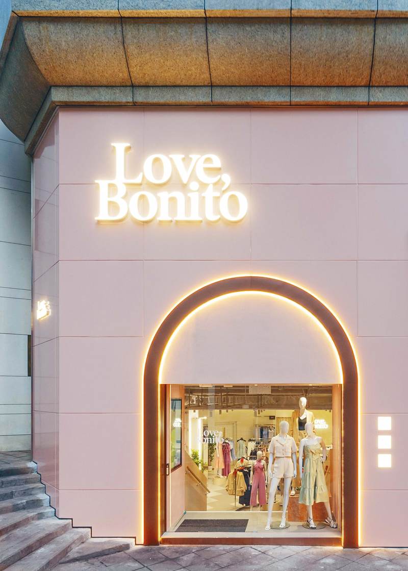 Love, Bonito位於中環的全港首家旗艦店。