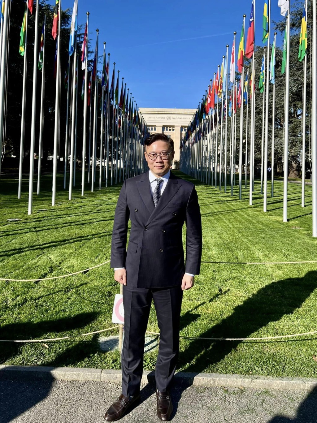 張國鈞到瑞士日內瓦出席聯合國人權理事會會議。張國鈞facebook圖片