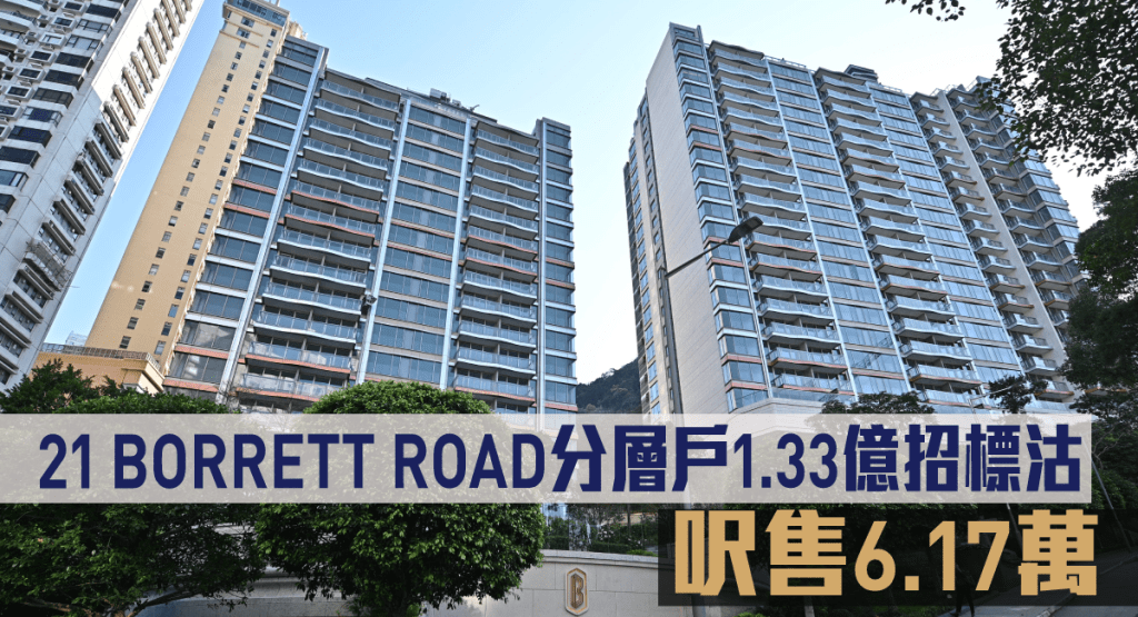 21 BORRETT ROAD分層戶1.33億招標沽。