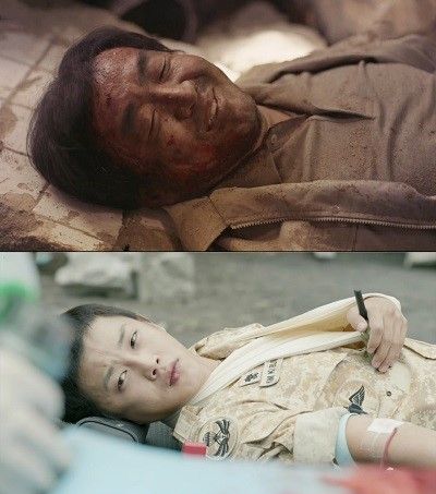 南文哲(上圖)在《太陽的後裔》飾建築工人「高班長」。