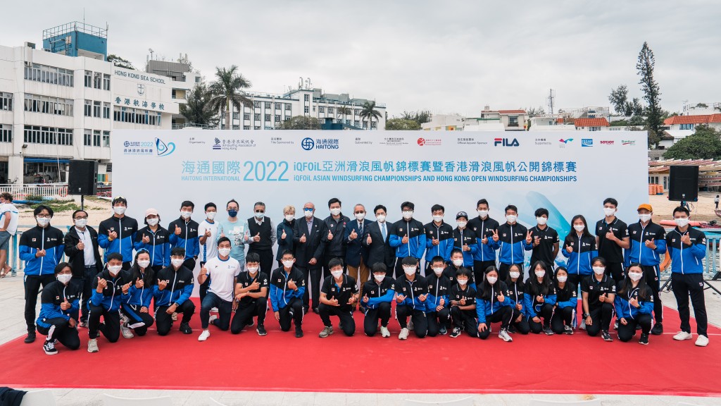  香港滑浪風帆代表隊成人隊及青年隊員於今次賽事精銳盡出。 香港滑浪風帆總會圖片