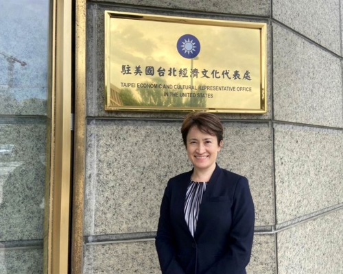 駐美國台北經濟文化代表蕭美琴需要居家隔離。網上圖片